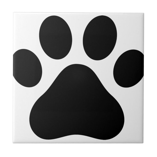 Paw-Druck Fliese (Vorderseite)