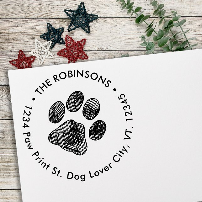 Paw druckt neue Adressverschiebung Rücksendeadress Permastempel (Von Creator hochgeladen)