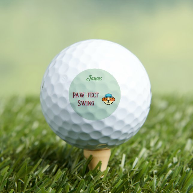 Paw-fect Swing  Hund -Name/ Initiale Golfball (Insitu T-Shirt)