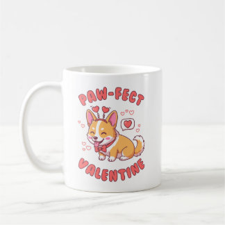 Paw-Fect Valentine - Corgi Dog Valentine Gift Kaffeetasse