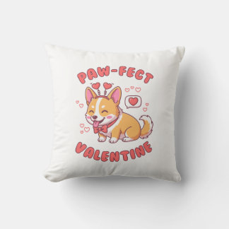 Paw-Fect Valentine - Corgi Dog Valentine Gift Kissen