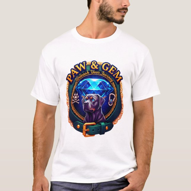 Paw & Gem Luxus Adventure Pet Lover T - Shirt (Vorderseite)