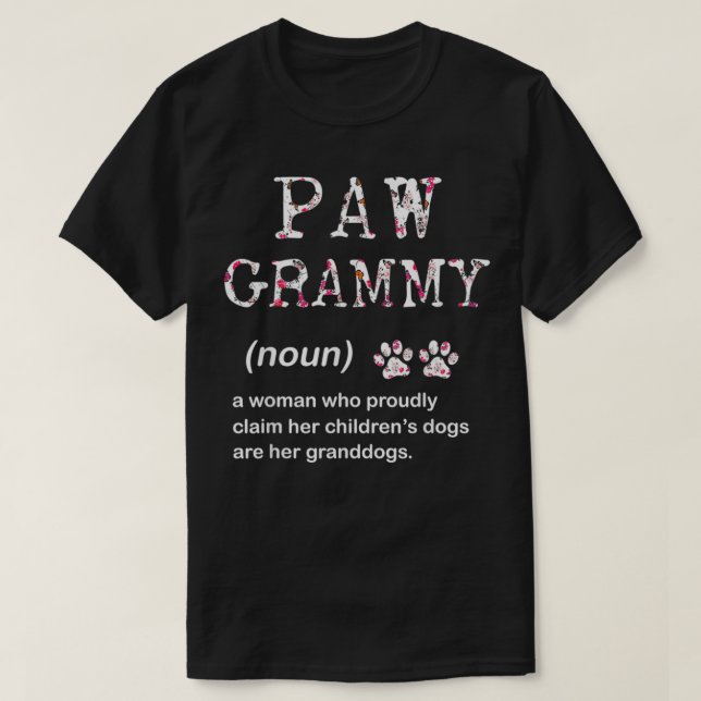 Paw Grammy Dog Grandma Women For Christmas Mother' T-Shirt (Design vorne)