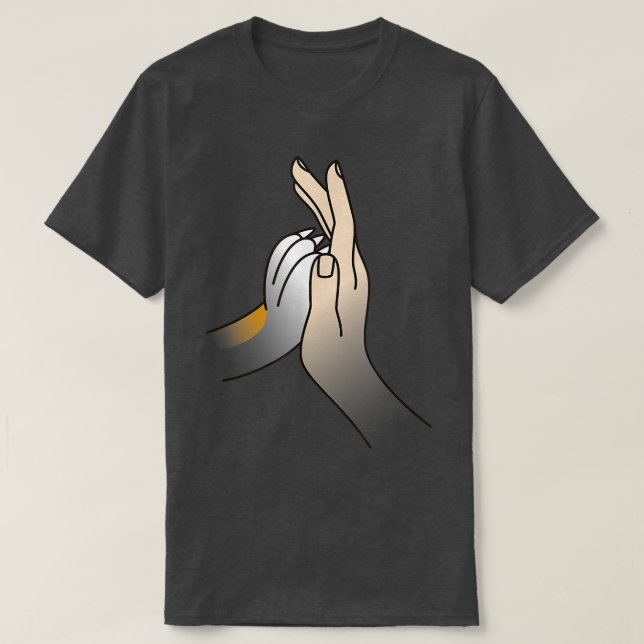 Paw High Five Corgi Dog T-Shirt (Design vorne)
