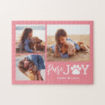 Paw Joy EDITABLE FARBE Personalisiert Puzzle<br><div class="desc">Foto Geschenke machen die besten Geschenke! Einfach mit Ihrem Text und/oder Foto personalisiert für ein individuelles Aussehen. Entworfen von Berry Berry Sweet. Weitere Designs finden Sie unter www.berryberrysweet.com</div>