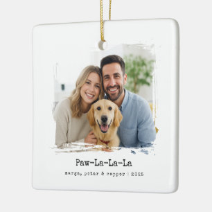 Paw-La-La-La - Foto für Haustiere und Familie Keramikornament