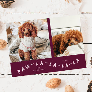 Paw-La-La-La-La-Cranberry Foto Ferienkarte Feiertagskarte