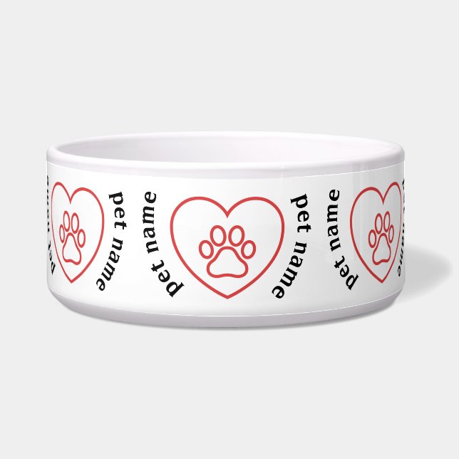 Paw Liebe Dog Bowl Napf (Vorderseite)