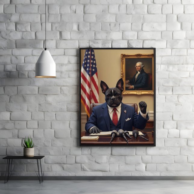 Paw-litics-Materie: Bulldog in Charge Poster (Von Creator hochgeladen)