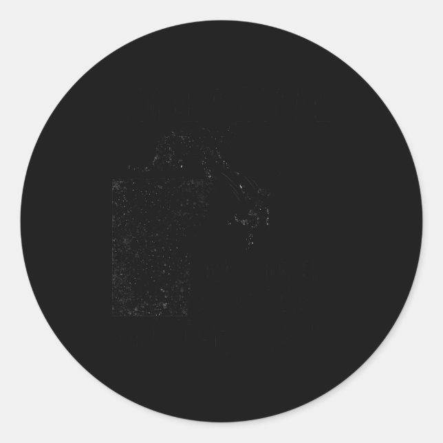 Paw On The Back Sarcastic Saying Design Funny Cat  Runder Aufkleber (Vorderseite)