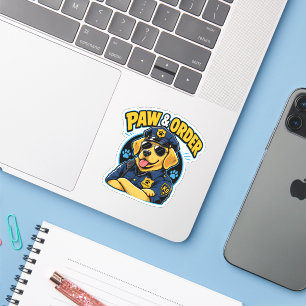 Paw & Order Hund Polizei PNG, Lustiger K9 Hund Sub Aufkleber