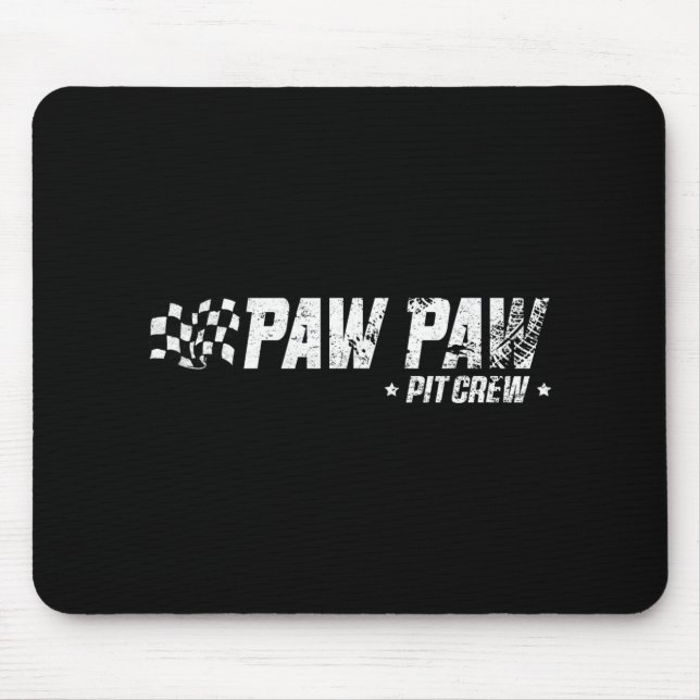 Paw Paw T Crew Race Car Birthday Family Racing  Mousepad (Vorne)