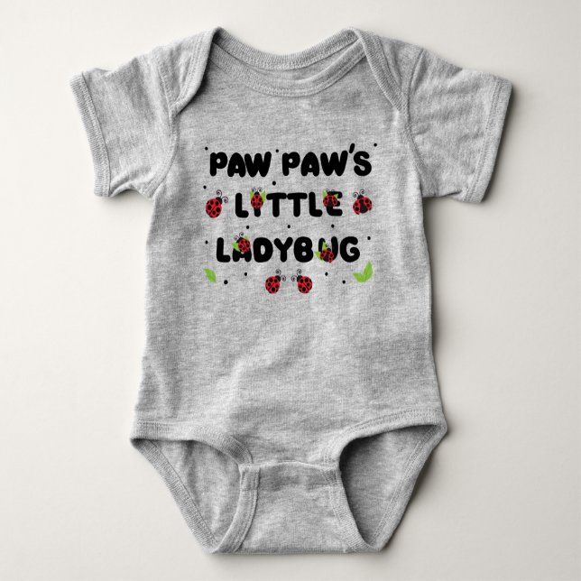 Paw Paws Kleine Ladybug - Niedlich Baby Strampler (Vorderseite)