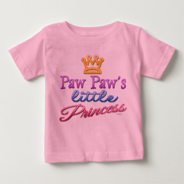 Paw Paws kleiner Princess Baby Kleinkind T - Shirt (Vorderseite)
