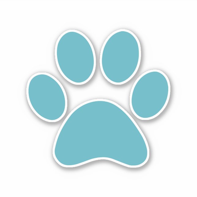Paw Print Aufkleber (Vorderseite)