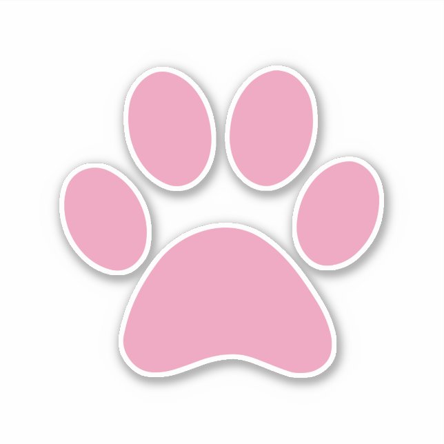 Paw Print Aufkleber (Vorderseite)