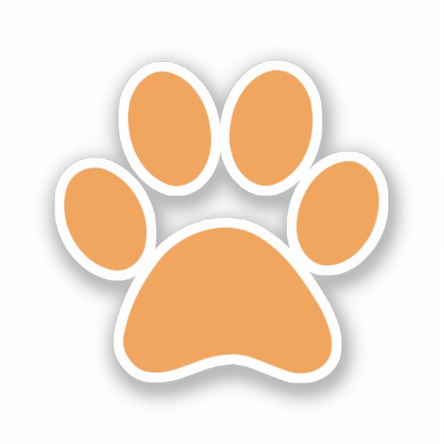 Paw Print Aufkleber (Vorderseite)