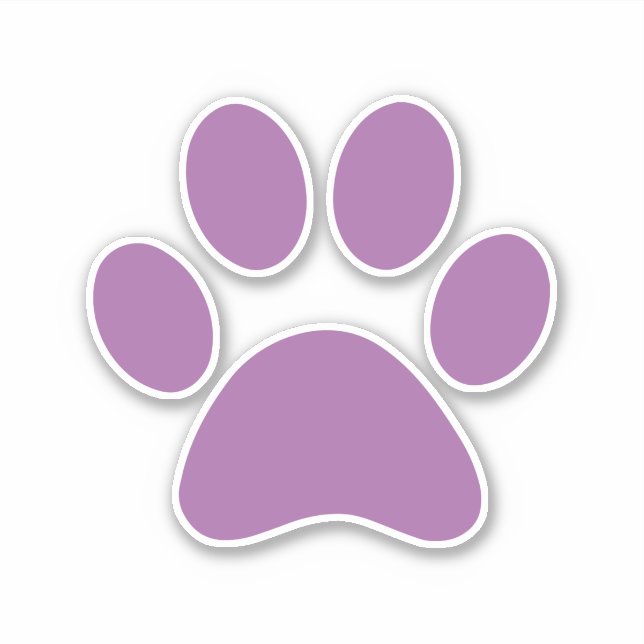 Paw Print Aufkleber (Vorderseite)