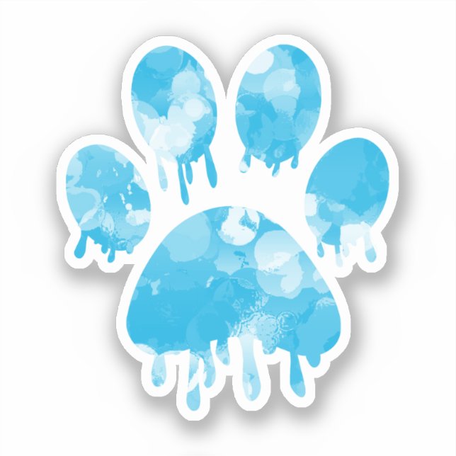 Paw Print Aufkleber (Vorderseite)
