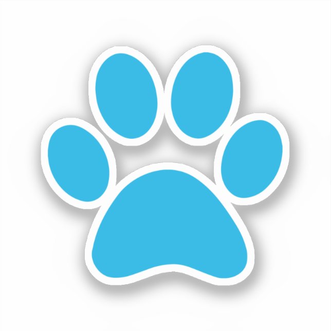 Paw Print Aufkleber (Vorderseite)