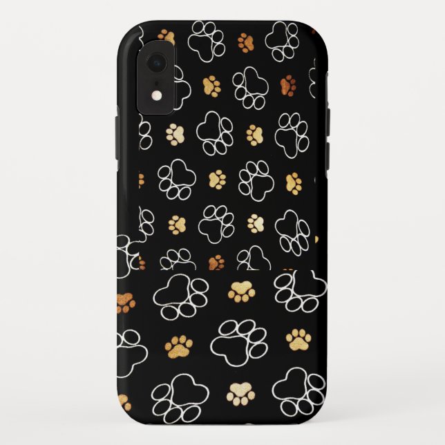 Paw Print Case-Mate iPhone Hülle (Rückseite)