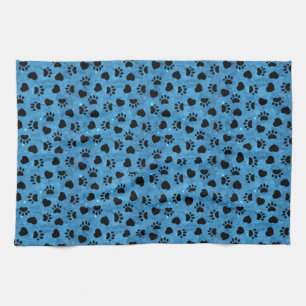 Paw Print Cat Lounge Niedlich Kitten Herztier Geschirrtuch