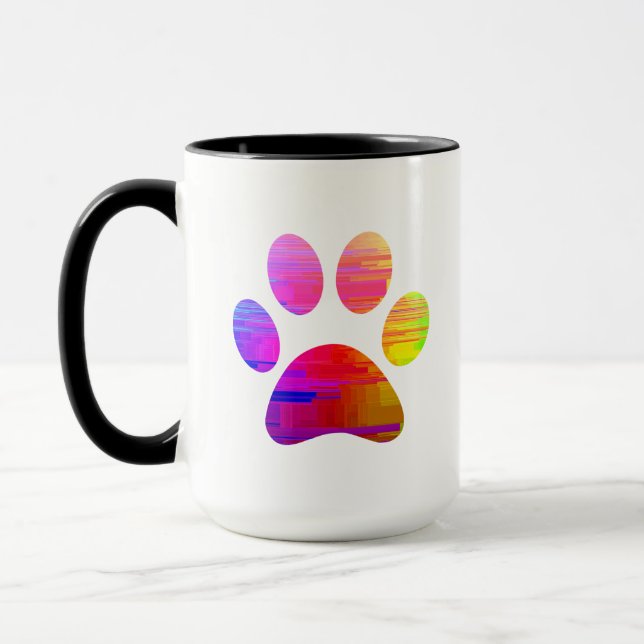 Paw Print Coffee Tasse (Links)