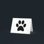 PAW PRINT DANKESKARTE<br><div class="desc">Cool, Cute, Comic, Science, Vintage Sports, Paar, Love, Funny, Retro</div>
