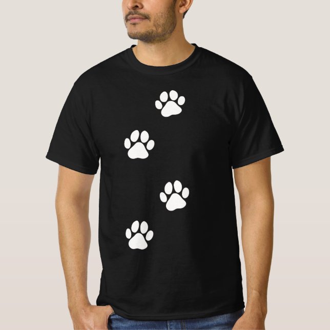 Paw Print Dog Cat Pet Lover  T-Shirt (Vorderseite)