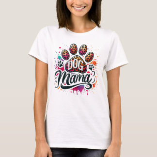 Paw Print Dog Mamma T - Shirt