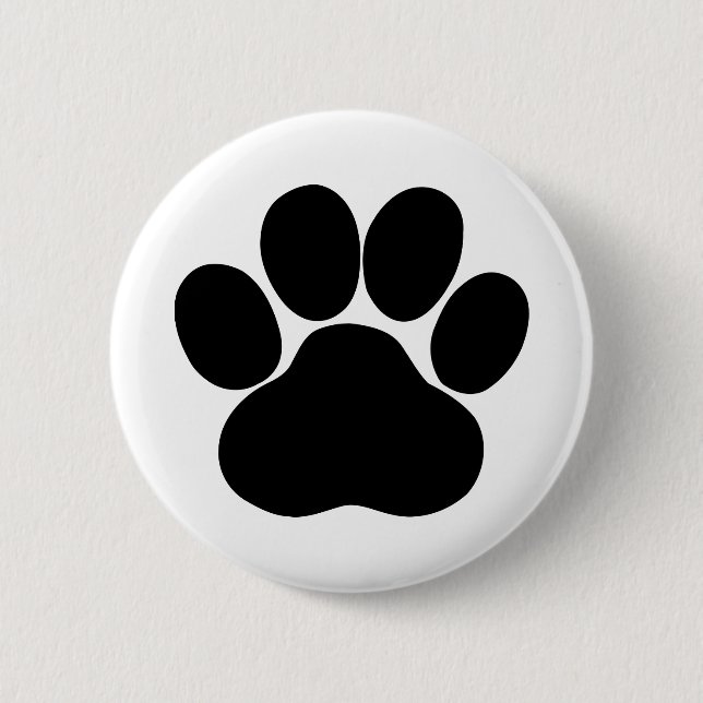 Paw Print for Pet Lover Button (Vorderseite)