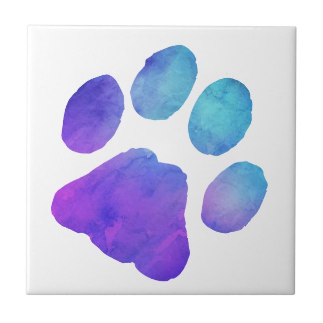 Paw Print - Geschenke für Hundeliebhaber Fliese (Vorderseite)