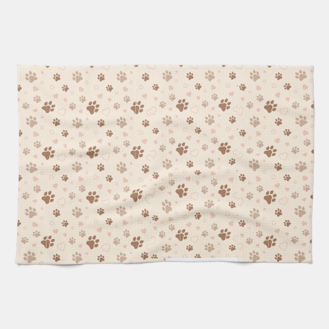 Paw Print Geschirrtuch (Horizontal)