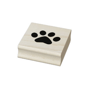 Paw Print Gummistempel