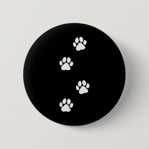 Paw Print Hund Katze Pet Lover Button