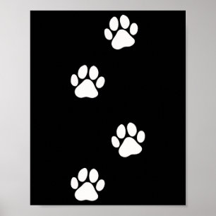 Paw Print Hund Katze Pet Lover Poster