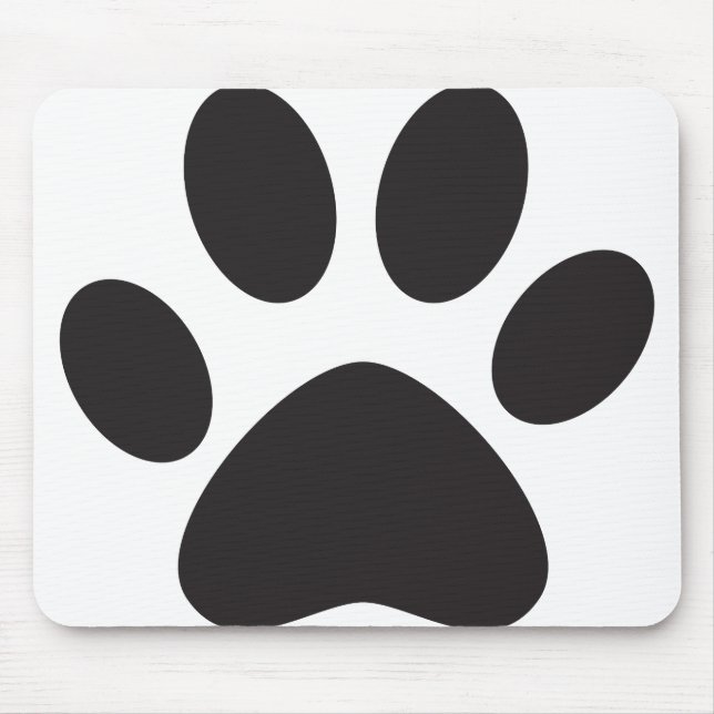 Paw Print Hund Katze Tier Füßchen Welpe Mousepad (Vorne)
