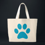 Paw Print Jumbo Stoffbeutel<br><div class="desc">Fun Paw Print Design für Tierfreunde!</div>