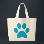 Paw Print Jumbo Stoffbeutel<br><div class="desc">Fun Paw Print Design für Tierfreunde!</div>