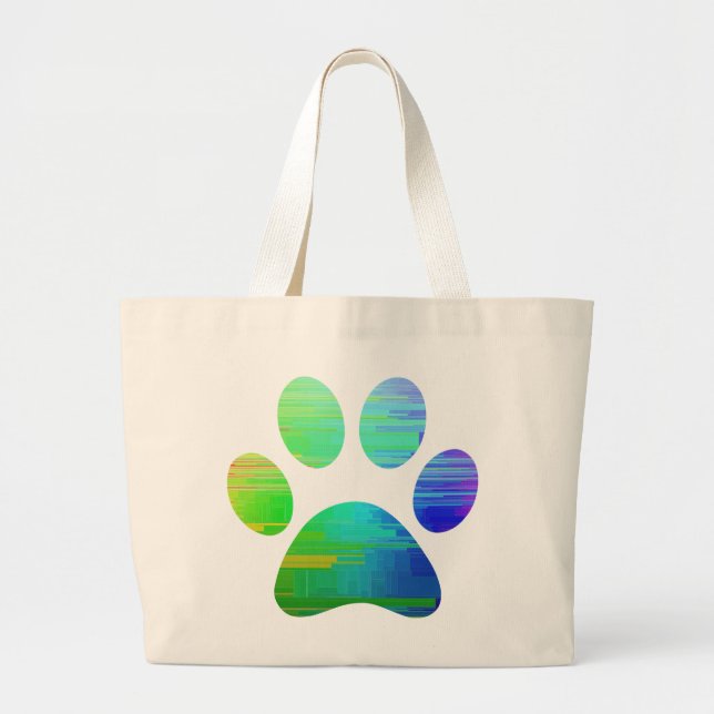 Paw Print Jumbo Stoffbeutel (Vorne)