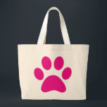 Paw Print Jumbo Stoffbeutel<br><div class="desc">Pfau,  Druck,  Hund,  Katze,  Haustier,  Welpe,  Kätzchen,  Beileid,  Keepake,  Erinnerung</div>