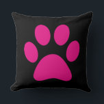 Paw Print Kissen<br><div class="desc">Pfau,  Druck,  Hund,  Katze,  Haustier,  Welpe,  Kätzchen,  Beileid,  Keepake,  Erinnerung</div>