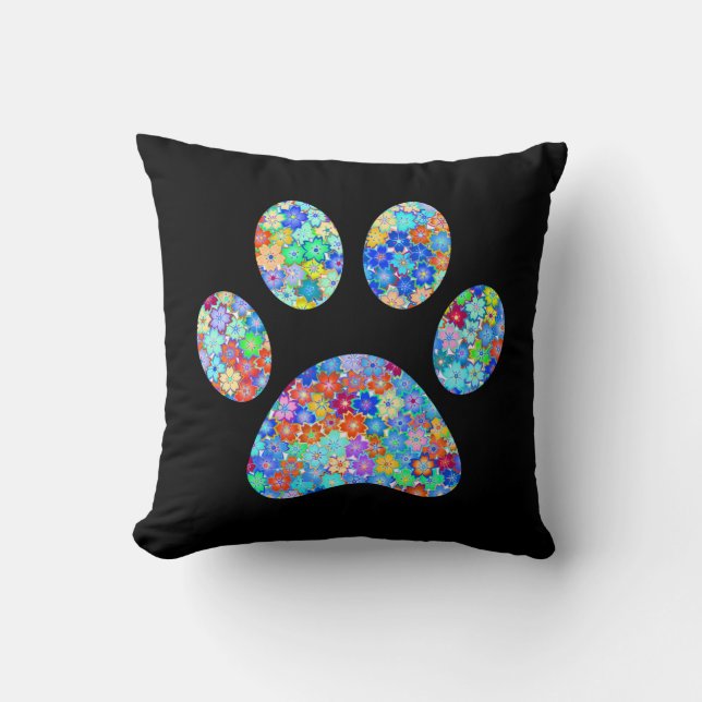 Paw Print Kissen (Vorderseite)