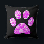 Paw Print Kissen<br><div class="desc">Fun Paw Print Design für Tierfreunde!</div>