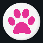 Paw Print Magnet<br><div class="desc">Pfau,  Druck,  Hund,  Katze,  Haustier,  Welpe,  Kätzchen,  Beileid,  Keepake,  Erinnerung</div>