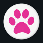 Paw Print Magnet<br><div class="desc">Pfau,  Druck,  Hund,  Katze,  Haustier,  Welpe,  Kätzchen,  Beileid,  Keepake,  Erinnerung</div>