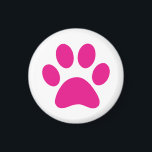 Paw Print Magnet<br><div class="desc">Pfau,  Druck,  Hund,  Katze,  Haustier,  Welpe,  Kätzchen,  Beileid,  Keepake,  Erinnerung</div>