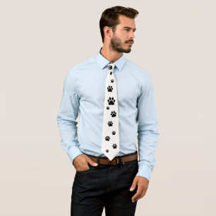Paw Print Neck Tie Krawatte