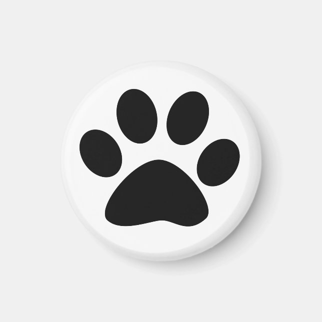 Paw Print Pattern Dog Mom Dad Christmas Favor Gift Magnet (Vorne)