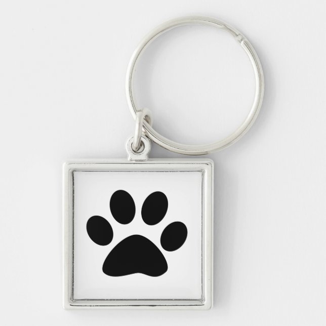 Paw Print Pattern Dog Mom Dad Christmas Gift Favor Schlüsselanhänger (Vorne)